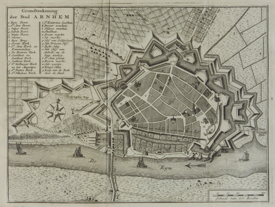 1505-VI-16d Grondteekening der stad Arnhem, [1741]